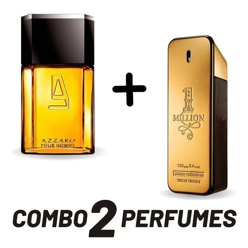 KIT LEGÍTIMO [PAGUE1LEV2]Combo Azzaro + 1 Million (100ml cada)- Frete Grátis - Envio Imediato - Brinde