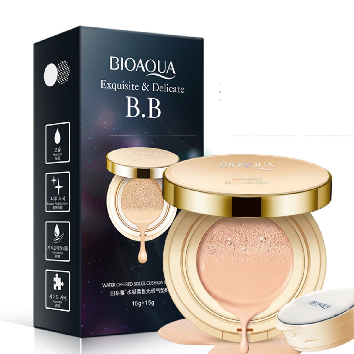 Base Glow Essence BIOAQUA Cream- Para Todos Tons de Pele