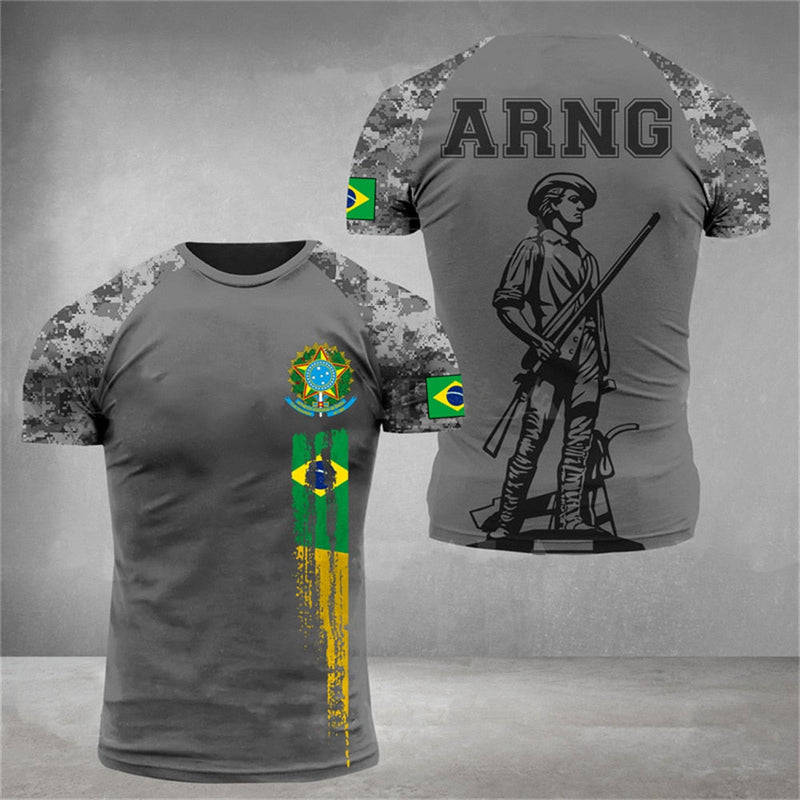 Camiseta Brasil Militar Veteran - Últimas unidades na promoção