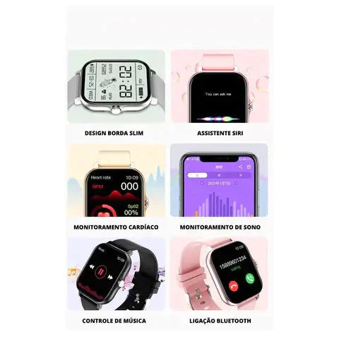 SmartWatch Multifuncional Premium +  4 Pulseiras Extra de Brinde / Oferta Válida só Hoje